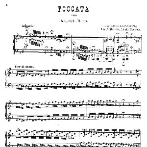 d小调托卡塔与赋格 钢琴谱 约翰 塞巴斯蒂安 巴赫