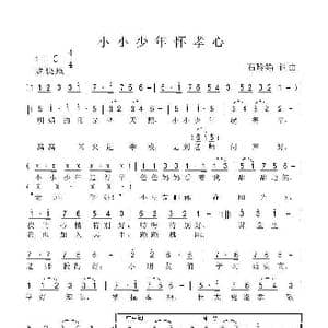 小小少年怀孝心_歌曲简谱_词曲:石玲娟 石玲娟