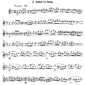 萨克斯谱 | Point To Point 12首现代风格练习曲之5 James Rae