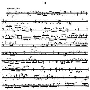 贝多芬 C大调三重协奏曲 第三乐章 作品56 大提琴分谱