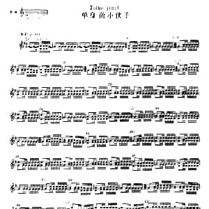 单身的小伙子 冬不拉