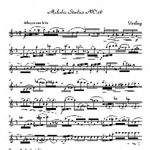 萨克斯谱 | 四十八首旋律练习曲之二十六