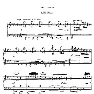 8 Humoresques Op.101 钢琴谱 安东宁 德沃