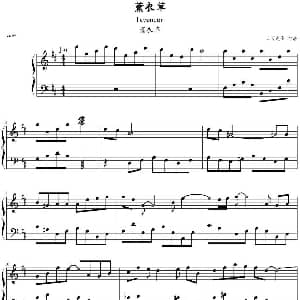 薰衣草 钢琴谱 天天先生制谱