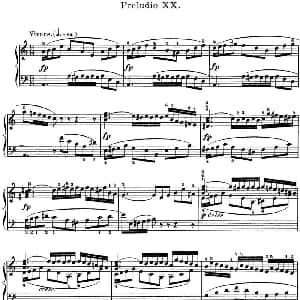 巴赫 平均律钢琴曲集 第一卷 之前奏曲 钢琴谱 巴赫