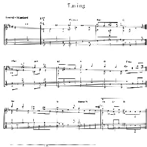 Tuning 吉他谱 英文歌曲
