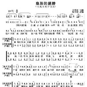 隐形的翅膀_合唱歌谱_词曲:王雅君 王雅君 杨学超改编合唱