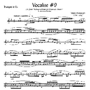 Bordogni Vocalise #9 小号 Marco Bordogni