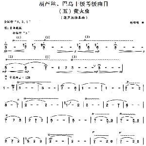 巴乌十级考级曲目 萤火虫 胡结续