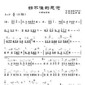 挡不住的思念_歌曲简谱_词曲:浩浩 古银川浩浩