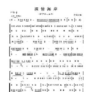 深情海岸_歌曲简谱_词曲:无 詹雅雯