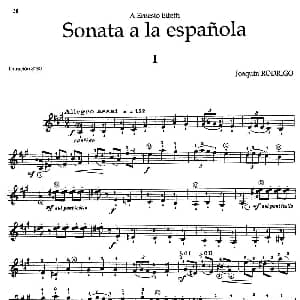 Joaquin Rodrigo Music for Guitar 吉他谱 Joaquín Rodrigo