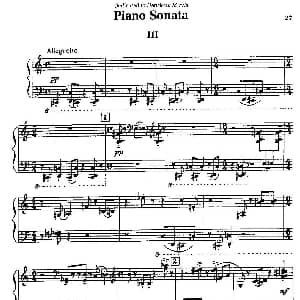 Piano Sonata 钢琴谱 索非亚 阿斯戈托芙娜 古拜杜丽娜 Sofia Asgatovna Gubaidulina