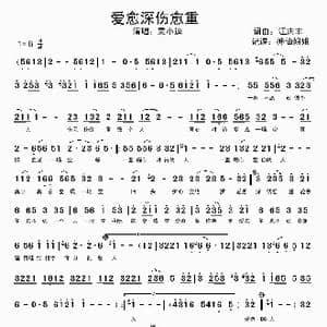 爱愈深伤愈重_歌谱投稿_词曲:江志丰 江志丰
