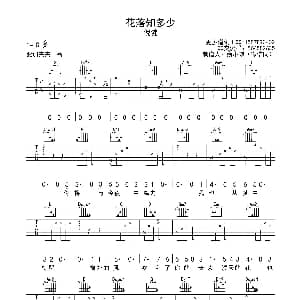 花落知多少 吉他谱 倪健