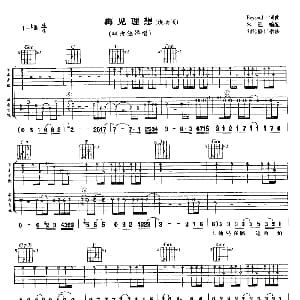 再见理想 吉他谱 Beyond Beyond Beyond 朱迎 刘传订指法