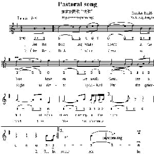 Pastoral song_外国歌谱