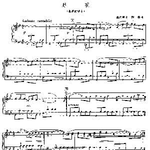 手风琴谱 | 野花 悲哀的结束 塞内维尔 图森