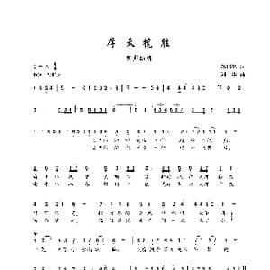 摩天揽胜_歌谱投稿_词曲:汤昭智 刘华