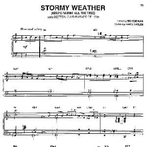 STORMY WEATHER 钢琴谱 Art Tatum 亚瑟 泰特姆二世