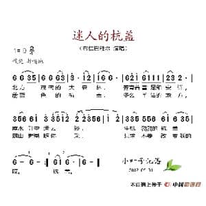 迷人的杭盖_歌谱投稿