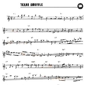 萨克斯谱 | TEXAS SHUFFLE