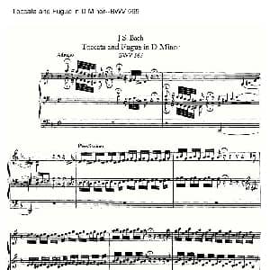Toccata and Fugue in D Minor BWV 565 管风琴谱