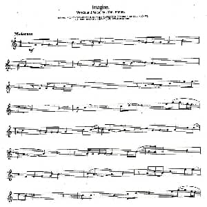 萨克斯谱 | Imagine