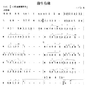 笛子谱 | 前生有缘 小谷充