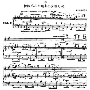 手风琴谱 | 帕格尼尼主题音乐会练习曲 11—15 德 H 布莱梅
