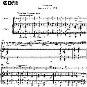 小提琴谱 | Violin Sonata Op.121 小提琴 钢琴伴奏