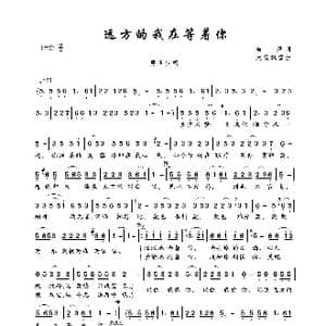 远方的我在等着你_歌曲简谱_词曲:海风 天堂飘雪