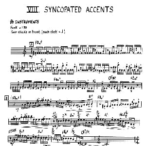萨克斯谱 | SYNCOPATED ACCENTS