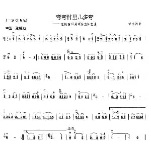 二胡谱 | 弯弯村里几多弯 电视音乐片 春意 选曲