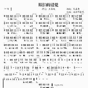 眼泪的错觉_歌谱投稿_词曲:乔海青 乔海青