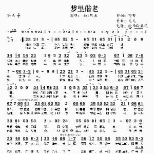 梦里偕老_歌谱投稿_词曲:野野 又又