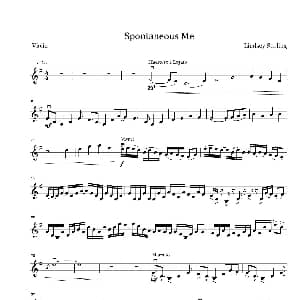 小提琴谱 | Spontaneous Me Lindsey Stirling
