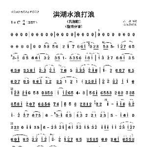 洪湖水浪打浪_歌曲简谱_词曲: 高振忠配器