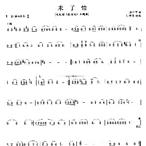 笛子谱 | 未了情 温中甲