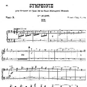 Symphony on a French Mountain Air Op.25 钢琴谱 樊尚 丹第