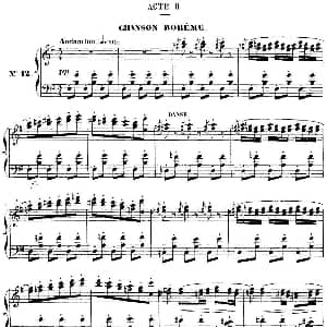 Carmen for Solo Piano 钢琴谱 乔治 比才