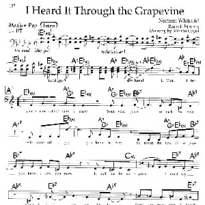 I Heard It Throngh the Grapevine 钢琴谱