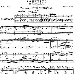 贝多芬钢琴奏鸣曲25 杜鹃 G大调 Op.79 G major 钢琴谱 贝多芬