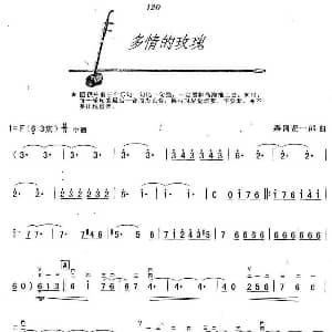 二胡谱 | 多情的玫瑰 森冈贤一郎