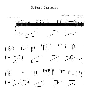 Silent Jealousy 钢琴谱 X JAPAN