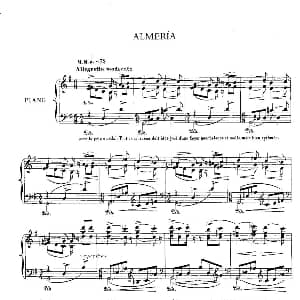 Iberia Suite ALMERIA 钢琴谱 阿尔贝尼兹