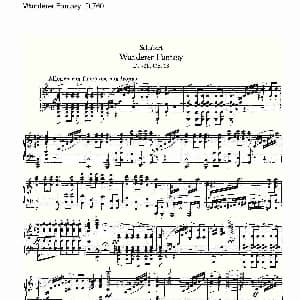 Wanderer Fantasy D.760 钢琴谱