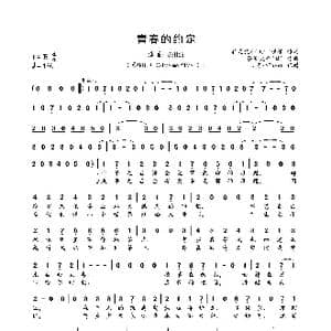 青春的约定_歌曲简谱_词曲:甘世佳 笹渕大介