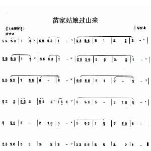 葫芦丝谱 | 苗家姑娘过山来