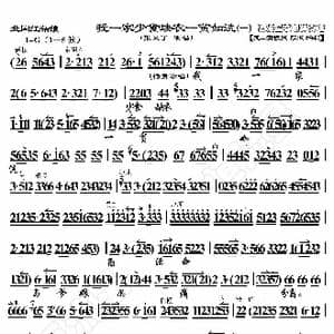 北国红菇娘 我一家少食缺衣一贫如洗_歌曲简谱_词曲:暂无 恒流星制谱